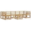vidaXL Buiten bankenset 8 pcs Wit 59 x 59 x 37 cm Massief Acaciahout