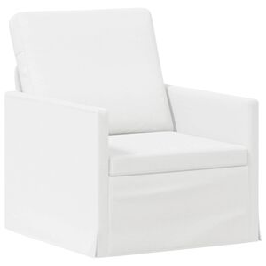vidaXL Enkele sofa Wit 70 x 81 x 82 cm Stof