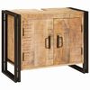 vidaXL Wastafelkast met plank Bruin 71 x 33 x 58 cm Massief Mango Hout