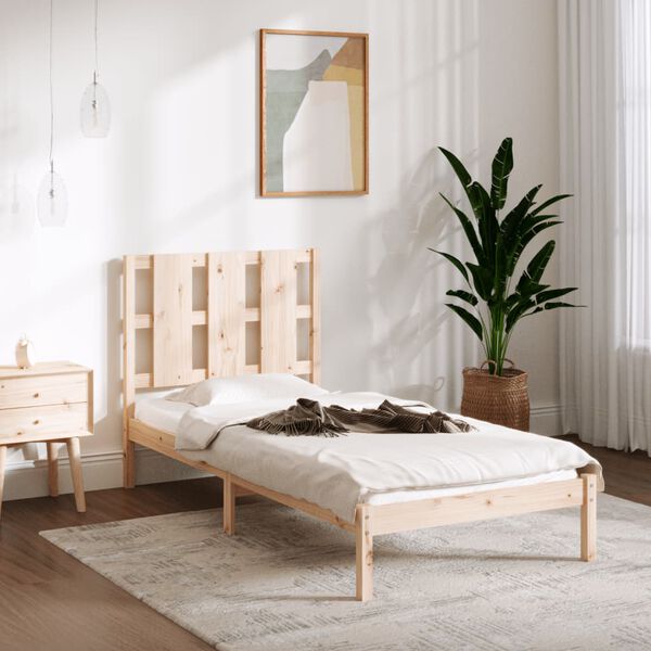 vidaXL Bedframe zonder matras massief grenenhout 90x200 cm
