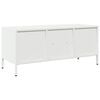 vidaXL Tv-meubel 101,5x39x43,5 cm koudgewalst staal wit