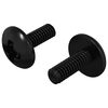 vidaXL Sleeve Schroeven 2 st Zwart M4 x 10 mm Staal