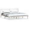 vidaXL Bedframe massief grenenhout wit 160x200 cm