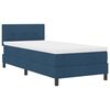 vidaXL Boxspring bed met matras met hoofdeinde Blauw 90 x 200 cm Stof