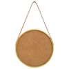 vidaXL Wandspiegel met band 40 cm goudkleurig