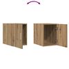 vidaXL Wandkast Artisan Eiken 30 x 42,5 x 39,5 cm Bewerkt hout