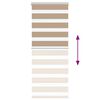 vidaXL Zebra Blind 55x100 cm stofbreedte 50,9 cm polyester zandbruin