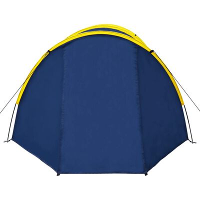 Tent voor 4 personen marineblauw / geel