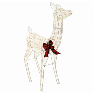 vidaXL 3D Kerst Rendier LOVIISA 200 LED's Warmwit 96 x 40 x 140 cm
