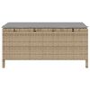 vidaXL Tuin eettafelset Beige poly rattan