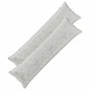 vidaXL Kussensloop 2 st HOUTEN Lichtgrijs 40 x 145 cm Flanel