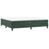 vidaXL Boxspring bed 200x200 cm fluweel donkergroen