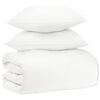 vidaXL Dekbedset 3 st Wit Bamboe