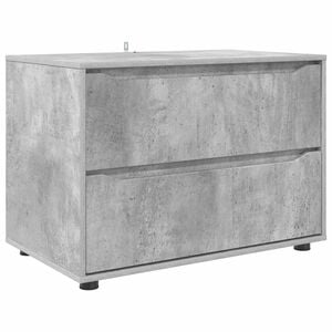 vidaXL Opbergkast Beton Grijs 80 x 48 x 57 cm Bewerkt hout