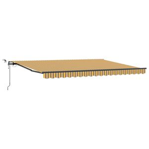 vidaXL Uitschuifbare luifel Meerkleurig 450 &times; 350 cm Polyester