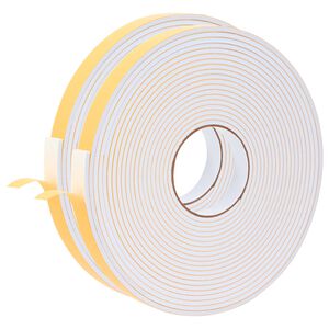 vidaXL Zelfklevende schuimtape 2 pcs Wit 20mm x 10m CR Schuim