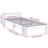 vidaXL Bedframe zonder matras massief grenenhout 90x200 cm