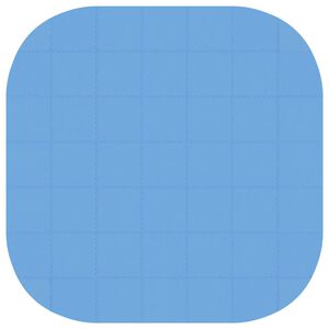 vidaXL Zwembad Grondmat 49 st &Oslash; 408 cm Rond EVA Schuim Blauw