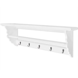 vidaXL Kapstok barokstijl MDF wit
