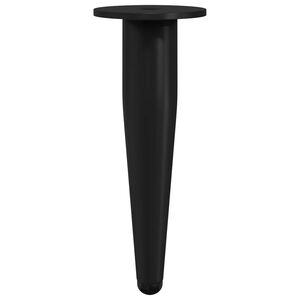 vidaXL Meubelpoten 2 pcs Zwart &Oslash; 40 x 98 mm IJzer