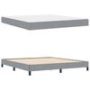 vidaXL Boxspringbed met matras Lichtgrijs 180 x 200 cm Stof