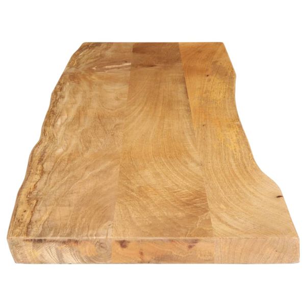 vidaXL Tafelblad met natuurlijke rand 180x40x2,5 cm massief mangohout