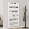 vidaXL Wandschoenenkasten 2 st 80x18x90 cm spaanplaat wit