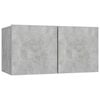vidaXL Tv-hangmeubel 60x30x30 cm betongrijs