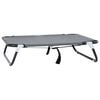 vidaXL Hondenbed 70 x 46 x 18 cm Staal Lichtgrijs