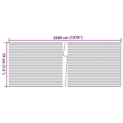 vidaXL Tuinscherm 2 st marmergrindpatroon 35x0,19 m PVC grijs