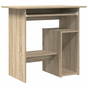 vidaXL Bureau 80x45x74 cm bewerkt hout sonoma eikenkleurig