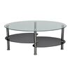 vidaXL Salontafel met exclusief ontwerp zwart
