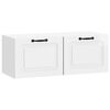 vidaXL Wandbeugel TV-kast Hoogglans Wit 78,5 x 31 x 30 cm Bewerkt hout