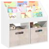 vidaXL Kinderen Boekenkast Hoogglans wit 72,5 x 29,5 x 69 cm