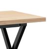 vidaXL Salontafel X-frame 100x50x45,5 cm grenenhout en staal