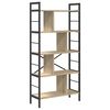 vidaXL Boekenkast 9-laags 75 x 30 x 156 cm Bewerkt hout Sonoma Eiken