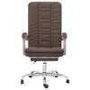 vidaXL Kantoorstoel verstelbaar kunstleer bruin