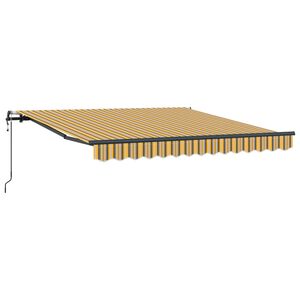 vidaXL Uitschuifbare luifel Meerkleurig 300 x 250 cm Stof en Aluminium