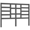 vidaXL Hoofdbord 166x4x104 cm massief grenenhout grijs