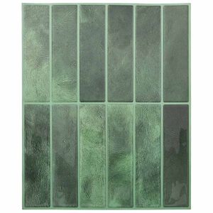 vidaXL Rechthoekige Tegel 10 pcs Donkergroen 29 x 23 x 0,08 cm