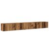 vidaXL 3-delig Tv-meubelset wandmontage bewerkt hout oud houtkleurig