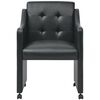 vidaXL Eetkamerstoelen 2 st kunstleer zwart
