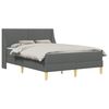 vidaXL Bedframe met matras Donkergrijs 160 x 200 cm Polyester