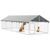 vidaXL Hondenkennel voor buiten met dak 600x200x150 cm