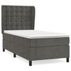 vidaXL Boxspring met matras fluweel donkergrijs 90x190 cm