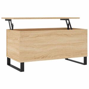 vidaXL Salontafel 90x44,5x45 cm bewerkt hout sonoma eikenkleurig