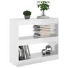 vidaXL Boekenkast/kamerscherm 80x30x72 cm hoogglans wit