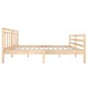 vidaXL Bedframe massief hout 135x190 cm