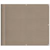 vidaXL Balkonscherm 90x800 cm 100% oxford polyester taupe