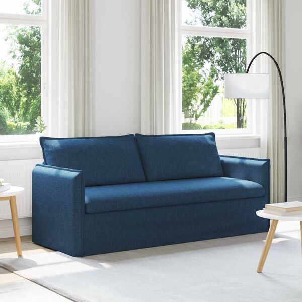 vidaXL Bank 180cm Blauw Metaal